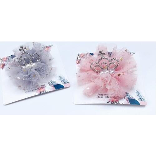 Boutique 10pcs Fashion Luxury Rhinestone Tiaras Hairpins Solid Pearl Glitter Crown Lace Hair Clips Princess Hair Accessories