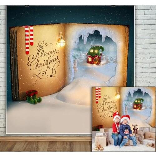 HUAYI Photography Backdrop Christmas Day Celebration Photo Background Newborns Child Family Studio Party Photobooth Drops W-3512