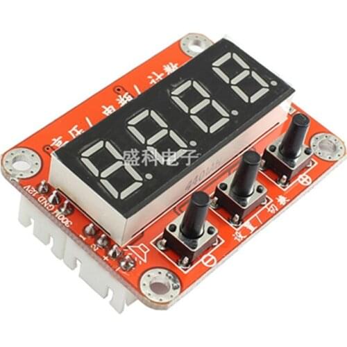 High-voltage meter Battery voltmeter Counter Digital display mini CNC inverter with 8-light alarm