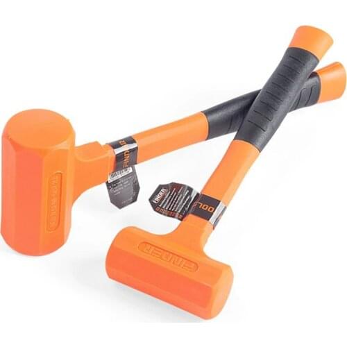 Wear-resistant Tile Hammer Rubber Hammer With Round Head And Non-slip Handle Home Fitment Tools For Tile Installation