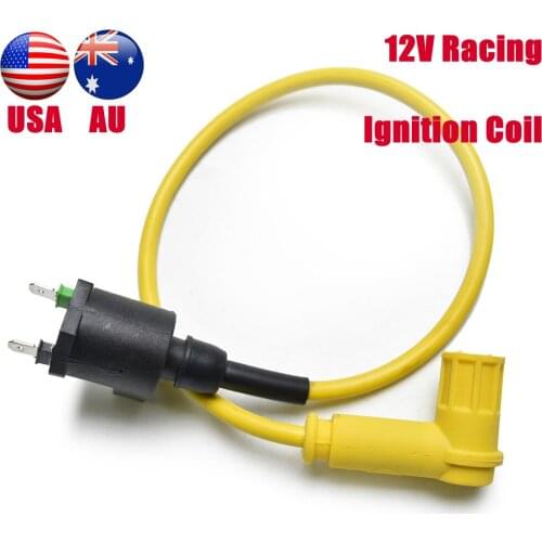 Motorcycle 12V Volt Racing Ignition Coil for Chinese 50cc-180cc Pit Dirt Bike ATV Go Kart Scooter Bikes Quad Taotao Coolster GY6