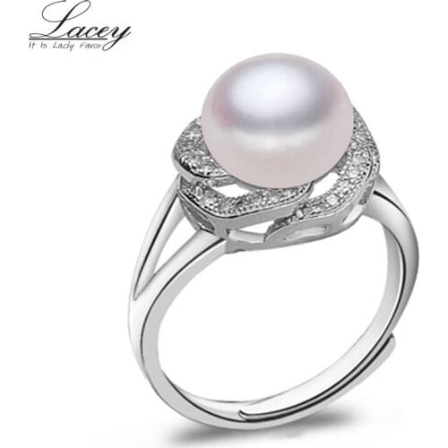 Real natural freshwater pearl rings for women silver 925,ring with pearl fine jewelry mother trendy present girlfriend gifts