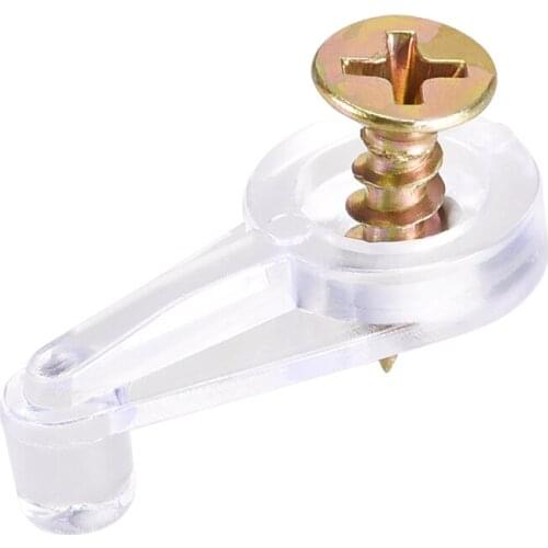 Uxcell Glass Retainer Clips Kit 1inch Cabinet Glass Door Clip Holder with Screws for Cabinet Door , Windows , Mirrors 100Set