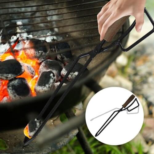 Metal heat resistant Barbecue Tong Food BBQ Grill Carbon Oven Cooking Tong Salad Charcoal Clamp meat Clip kitchen supplies tool