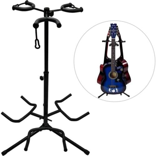 Adjustable Multi Guitar Stand 3 Holders String Instrument Floor Tripod Bracket for Acoustic Electric Guitar Bass
