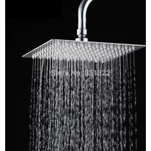 25cm * 25cm square stainless steel ultra-thin shower heads 10 inch rainfall shower head not have arm.Rani shower cp-101000
