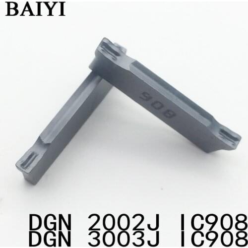 10pcs turning tools DGN2002J IC908 DGN3003J IC908 CNC carbide insertDGN 2002J IC908 DGN 3003J IC908 for cutting grooves