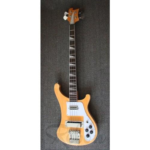 Weifang Rebon 4 string ricken electric bass guitar in wood colour