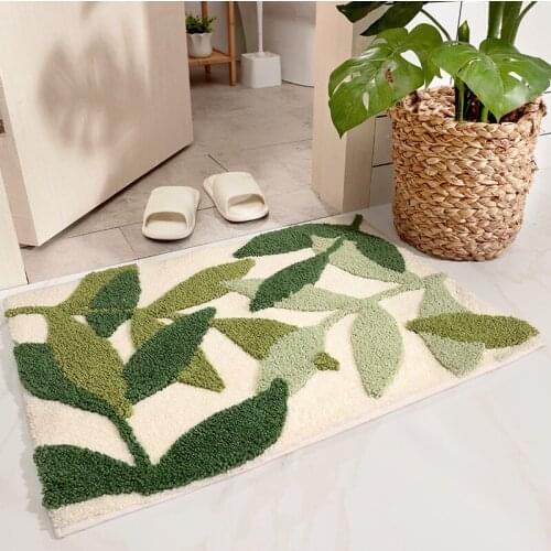 YIMING Microfiber Bathroom Rugs