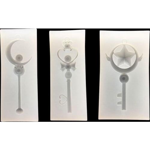 UV Resin Jewelry Liquid Silicone Mold Magic Stick Shape Charms Pendant Resin Molds For DIY Charms Pendant Making Toys