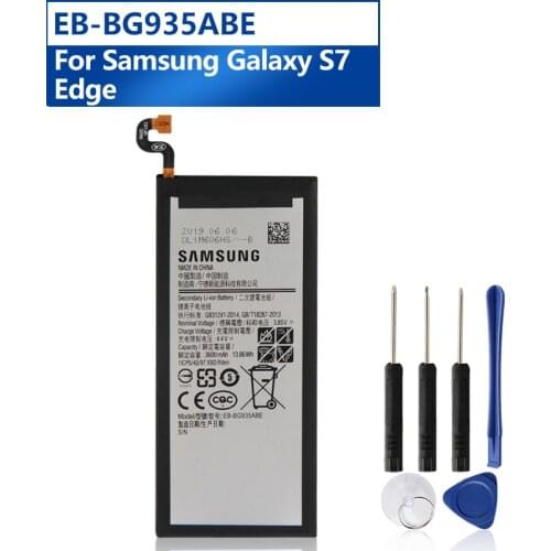 Samsung Original EB-BG935ABE Battery For Samsung GALAXY S7 Edge G9350 G935FD G935F EB-BG935ABA Replacement Phone Battery 3600mAh