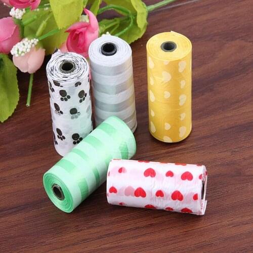 10Roll 150pcs Degradable Pet Waste Poop Bags Dog Cat Clean Up Refill Garbage Bag Dog Poop Bag Waste Bags Dispenser Outdoor Clean