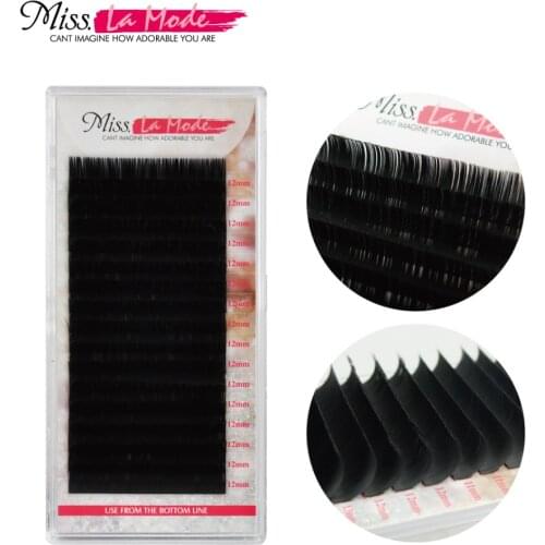 10pcs/lot High Quality JBCD Curl 0.07mm Thick Mink Individual Silk False Eyelash Extensions Lash