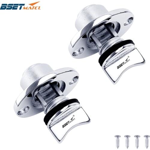 2X Universal 25mm 1'' Stainless Steel 316 Boat Garboard Transom Hull Drain Plug Socket Bung Hole Drainage Kayak Canoe Accessory