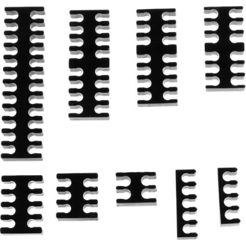 9 pcs/set Acrylic Cable Comb Clear Dresser Set For 2mm Cables 4/5/6/8/12/14/16/24 Pin PC