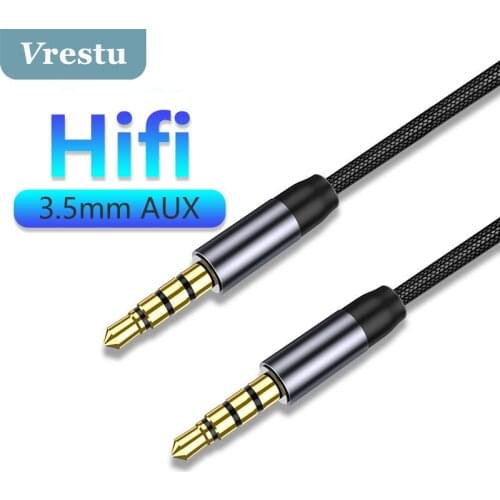 Jack 3.5 Audio Cable Male to Male 3.5mm Hifi Stereo Line Jack 3 5 for PC Xiaomi Oneplus Headphone Speaker MP3 Kabel Car Aux Cord