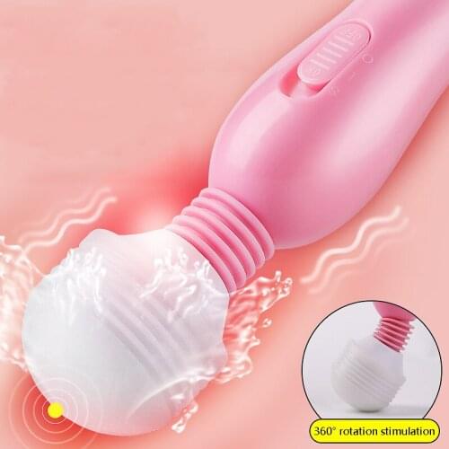 AV Multi-frequency Vibrator G-Spot Stimulator Sex Toy For Women 360° Rotation Clitoris Massager Female Masturbation Vibrator