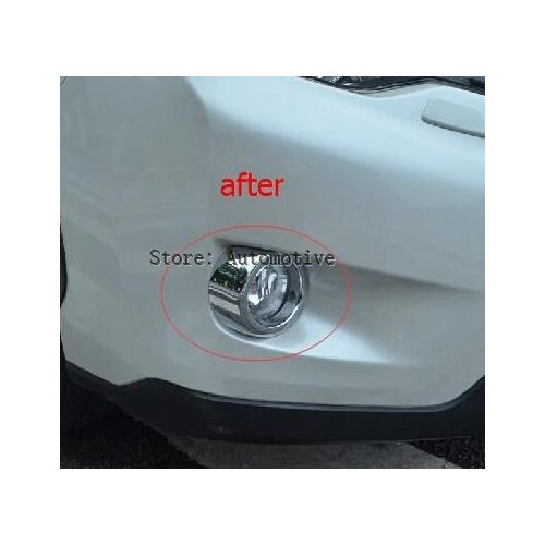 Chrome Front Fog Light Lamp Cover Trim For Subaru XV Impreza Hatchback 2012 2013 2014 2015