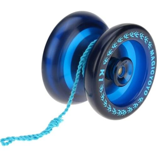 Hot Sale Yoyo Classic Kids Toys Professional Magic Yoyo K1 Spin Aluminum Alloy Metal Yoyo 8 Ball KK Bearing with Spinning String
