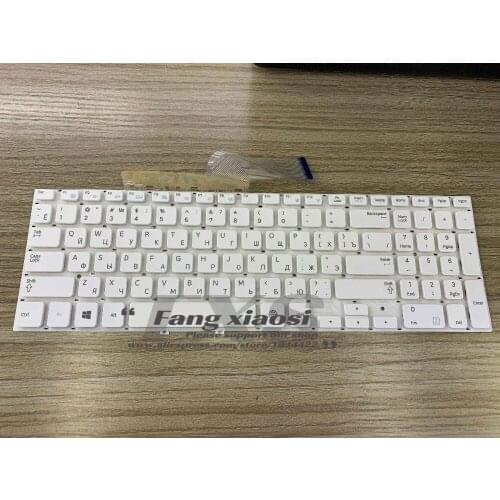 Laptop keyboard for SAMSUNG NP270E5U 270E5J 270E5G 270E5V 270E5K White color US layout with Russian language