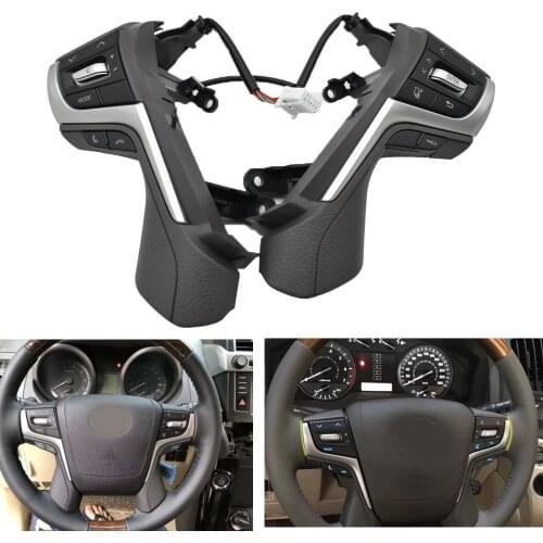 Steering Wheel Control Buttons For 2017 2018 Toyota Land Cruiser Prado buttons Car Accessories Cruise control