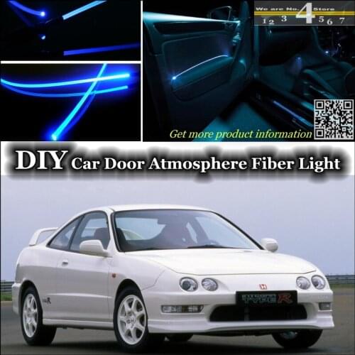 Interior Ambient Light Tuning Atmosphere Fiber Optic Band Lights For Honda Integra For Acura RSX For Rover 416i Door Panel Refit