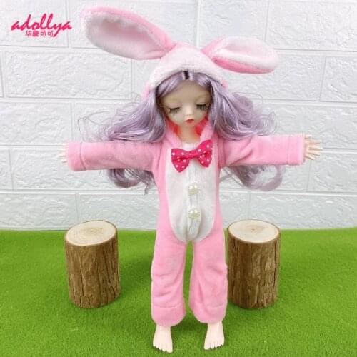 Adollya BJD Doll Clothes Set Accessories For 1/6 Cloth Overalls Dress For Dolls Clothing Toys For Girls Fashion BJD Clothes Suit