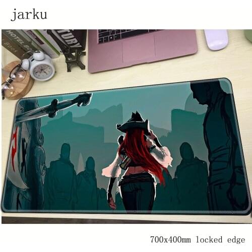 Miss fortune pad mouse computador gamer mause pad 700x400X2MM padmouse big accessories mousepad ergonomic gadget office desk mat