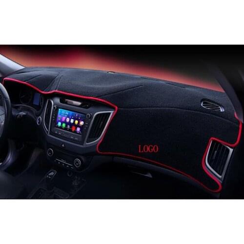 STYO Car dashboard cover Mats Avoid light pad Instrument platform desk Carpets For LHD Hyundaii Creta Ix25 2015 2016 2017 2018