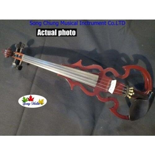 Beautiful different colors SONG Brand streamline 4/4 electric violin,solid wood