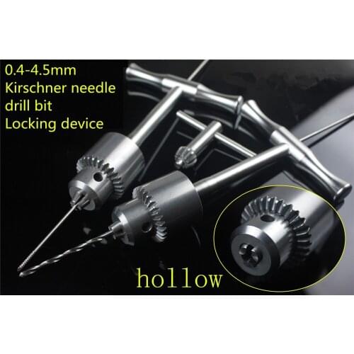 Medical orthopedic instrument Hollow Intramedullary Kirschner needle wire guide pin Locking device cannulated Hand drill Clamp