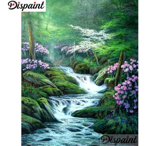 Dispaint Full Square/Round Drill 5D DIY Diamond Painting "natural scenery" 3D Embroidery Cross Stitch Home Decor Gift A10268