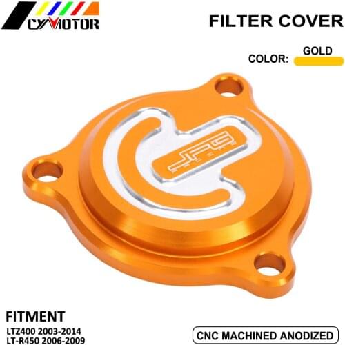 Motrocycle CNC Aluminum Cleaner Oil Filter Cover Set For SUZUKI LTZ400 LTZ 400 2003-2014 LTR450 LT-R450 LTR 450 2006-2009