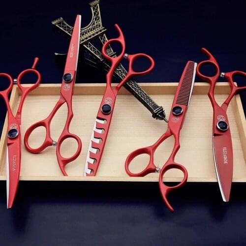 6.0 Top Professional Hair Scissors Set Cutting Barber Salon Haircut Thinning Shear Hairdressing Hair Tools Hair Cutting Scissors