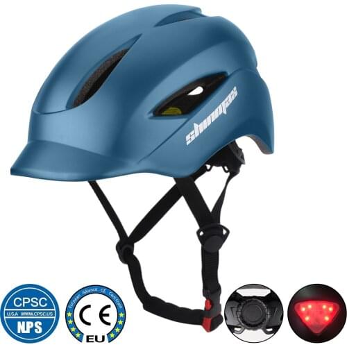 Newest Road Bike Mountain Bike Helmet with Lens & Visor Men Women Cycling Helmet with Rear Light Sports Mtb Bicycle Helmets