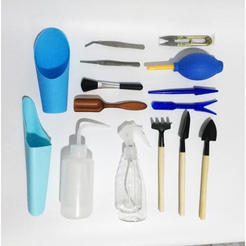 New 13/15PCS Mini Garden Transplanting Hand Tools Planting Flower Outdoor Miniature Gardening Bonsai Tools Use For Succulents