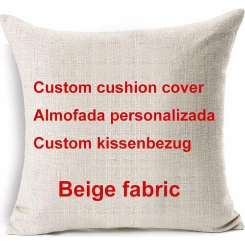 Customize DIY Cushion Cover Order Pillow your image here printed pillow case Peacock Pets Photos linen fundas de cojin para sofa
