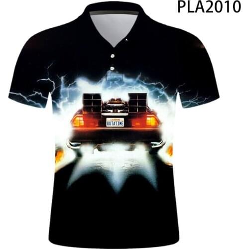 Summer 3D Printed Back To The Future Men Polo Shirt Fashion Streetwear Casual Polo Homme Harajuku Cool Short Sleeve Tops Ropa