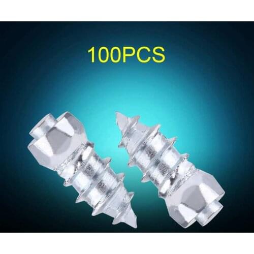 100pcs 15mm/0.59" Wheel Tyre Stud Screws Snow Tire Spikes for Car Auto SUV ATV