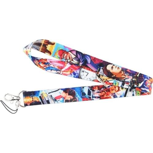 Back to the Future Lanyard for Keys Phone Cool Neck Strap Lanyard for Camera Whistle ID Badge Cute webbings ribbons Gifts