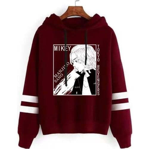 Manjiro Sano Hoodies Loose Casual Unisex Anime Tokyo Revengers Pullovers Men Women