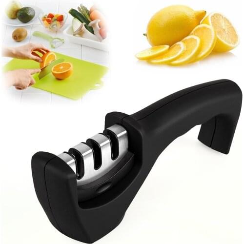 Three-stage Tungsten Steel Grinder Rod Fashion Grinder Stone Three-slot Handle Grinder Kitchen Gadget