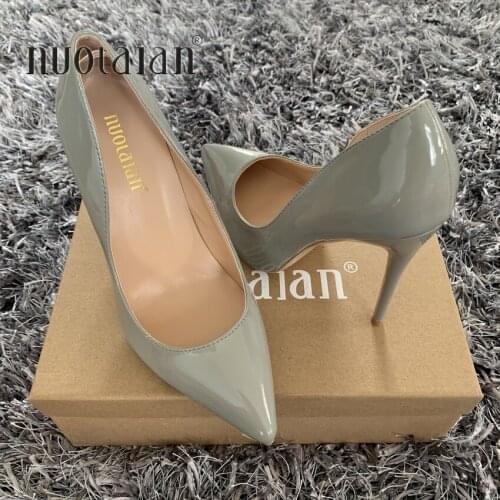 Brand Shoes Woman 12cm/10cm/8cm High Heels Women Pumps Stiletto Thin Heel Women Shoes Pointed Toe High Heels Dress Wedding Shoes
