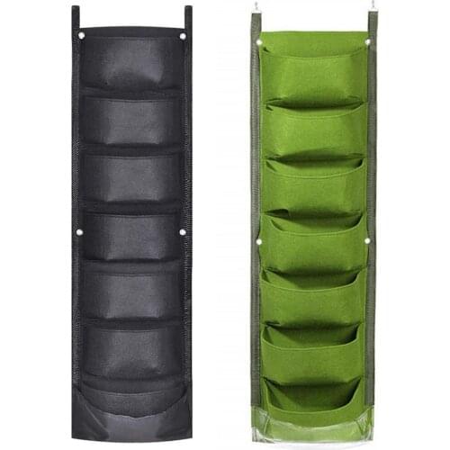 Vertical Hanging Garden Planter Waterproof Wall Planting Bag Wall Mount Hanging Flowerpot Bag Garden Decor Indoor Outdoor Use