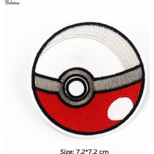 Anime Iron Patches Embroidered Badges Stickers Fabric Appliques stripes on Cloth Jackets Bags Sewing Supplies