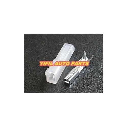 10 pcs 1 Pin Jacket White Rectangular Waterproof Car Connector with Terminal DJY7011-2-11 / 21 Connector 1P