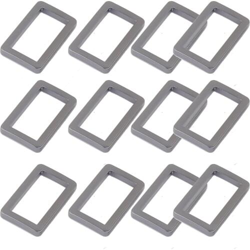 25mm Gunmetal Metal Adjuster Slide Rectangle Buckles Purse Making Strap Hardware Webbing Bag Clasp Leather Craft Handbag