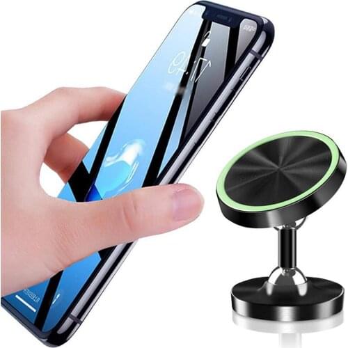 Car Holder Accessories Metal Magnetic Car Mobile Phone Holder GPS Stand Mount For iPhone 11 Pro/Huawei/Samsung Smartphones