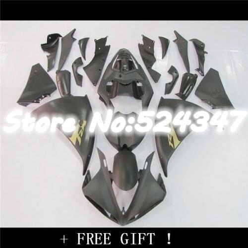 B ABS plastic motorcycle fairings kit for 09 - 11 YZF R1 Fairings 2011 Matte Black Bodywork YZF R1 2011 fairing kits