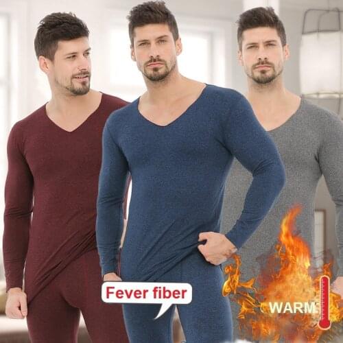 Seamless Plus Size Thermal Underwear for Men Thermo Lingerie Winter Men Clothes Thermal Wear Thermo Suit Warm Clothing Set